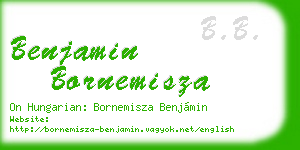 benjamin bornemisza business card