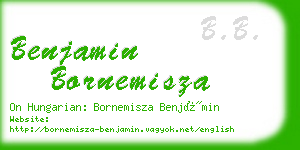 benjamin bornemisza business card